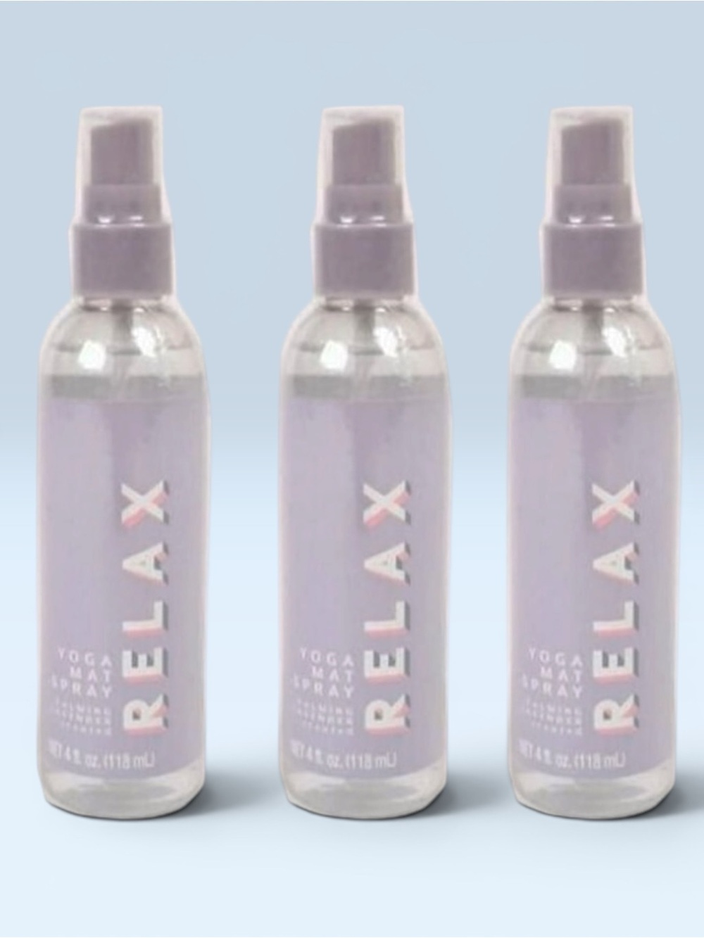 Centric Beauty RELAX Yoga Mat Spray - Lavender Mist- NEW* 4oz ea- 3 pack